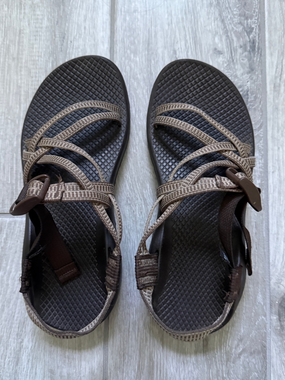 Women's Chaco ZX/2 Brown Double Strap Sandals